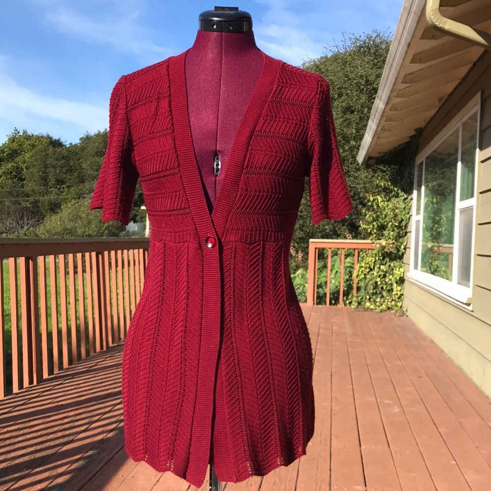 Short sleeve cardigan